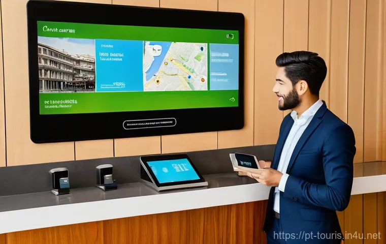 호텔 관광 경영의 기업문화 - **Prompt:** A diverse team of hotel staff members, including a front desk agent, a concierge, and a ...