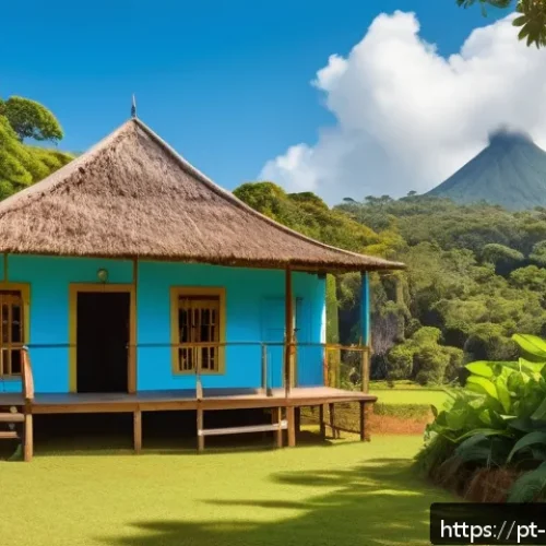 관광경영학의 중요성 - A vibrant sustainable tourism destination in Brazil showcasing a harmonious blend of natural biodive...