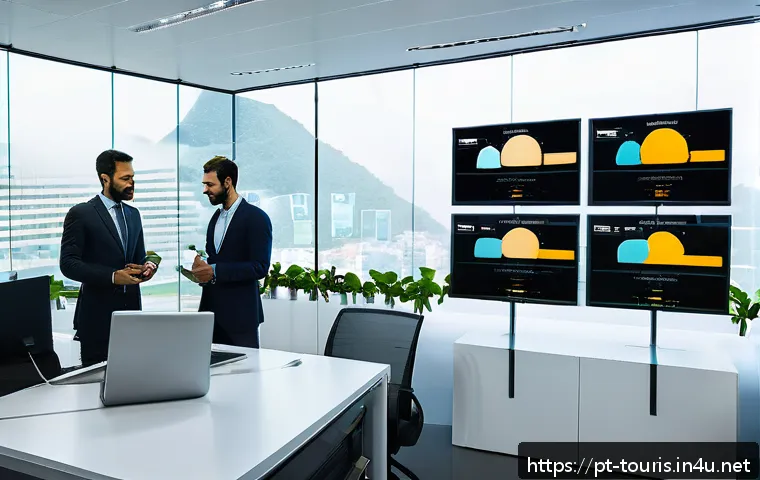 고객 경험 관리  CEM - A modern, sleek customer service center scene showing a diverse team of empathetic professionals eng...